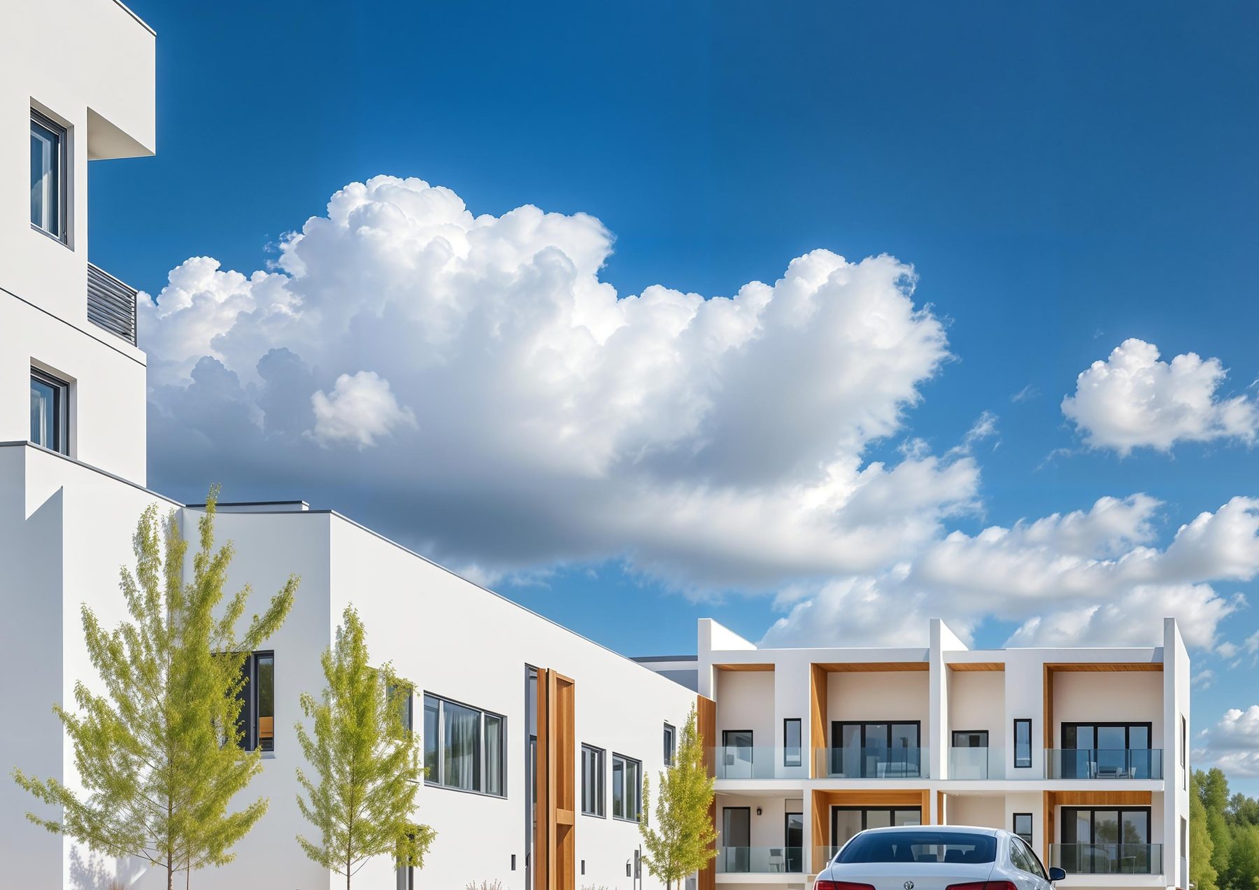 Citrus Gardens Estate under a clear sky