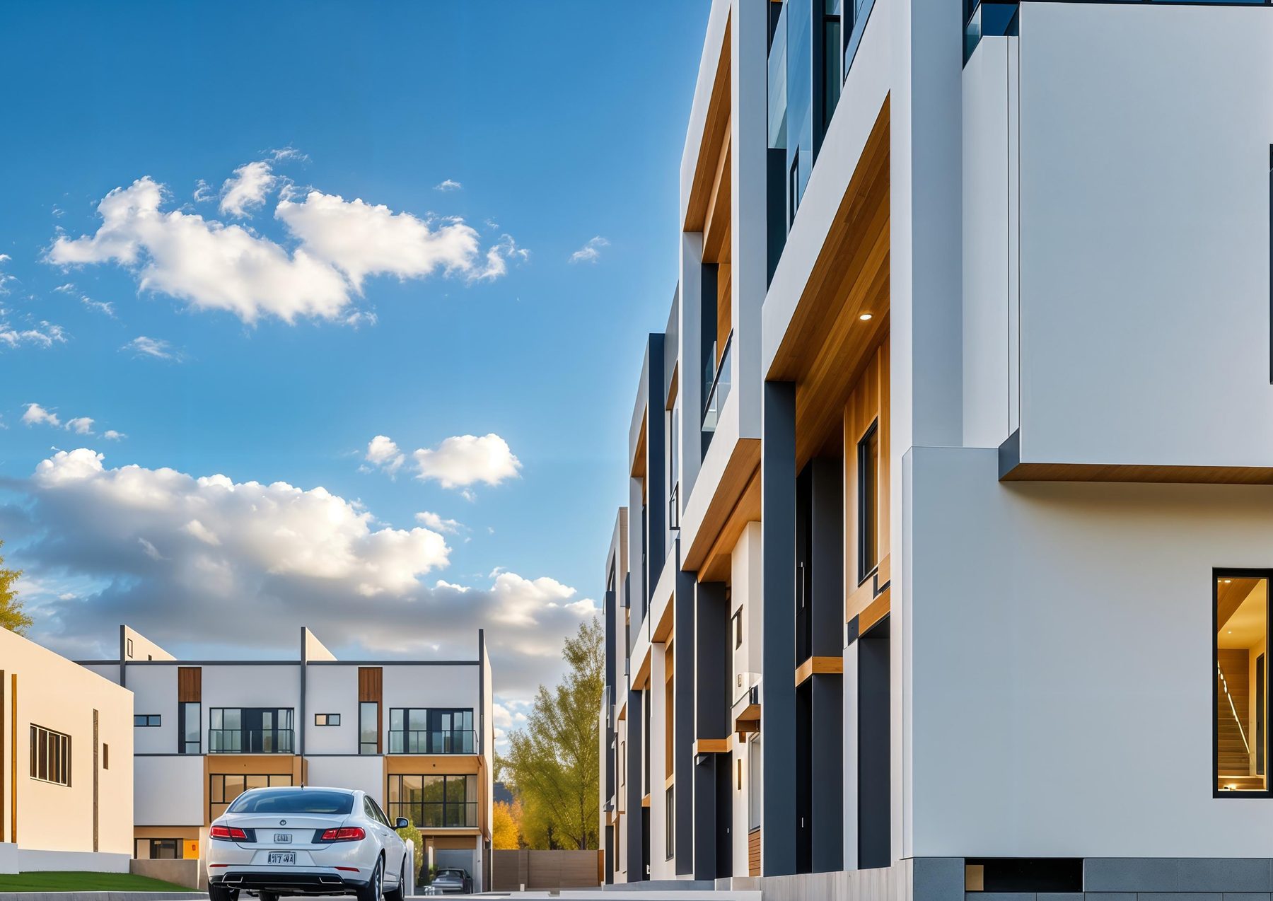 Maisonette frontage at Citrus Gardens