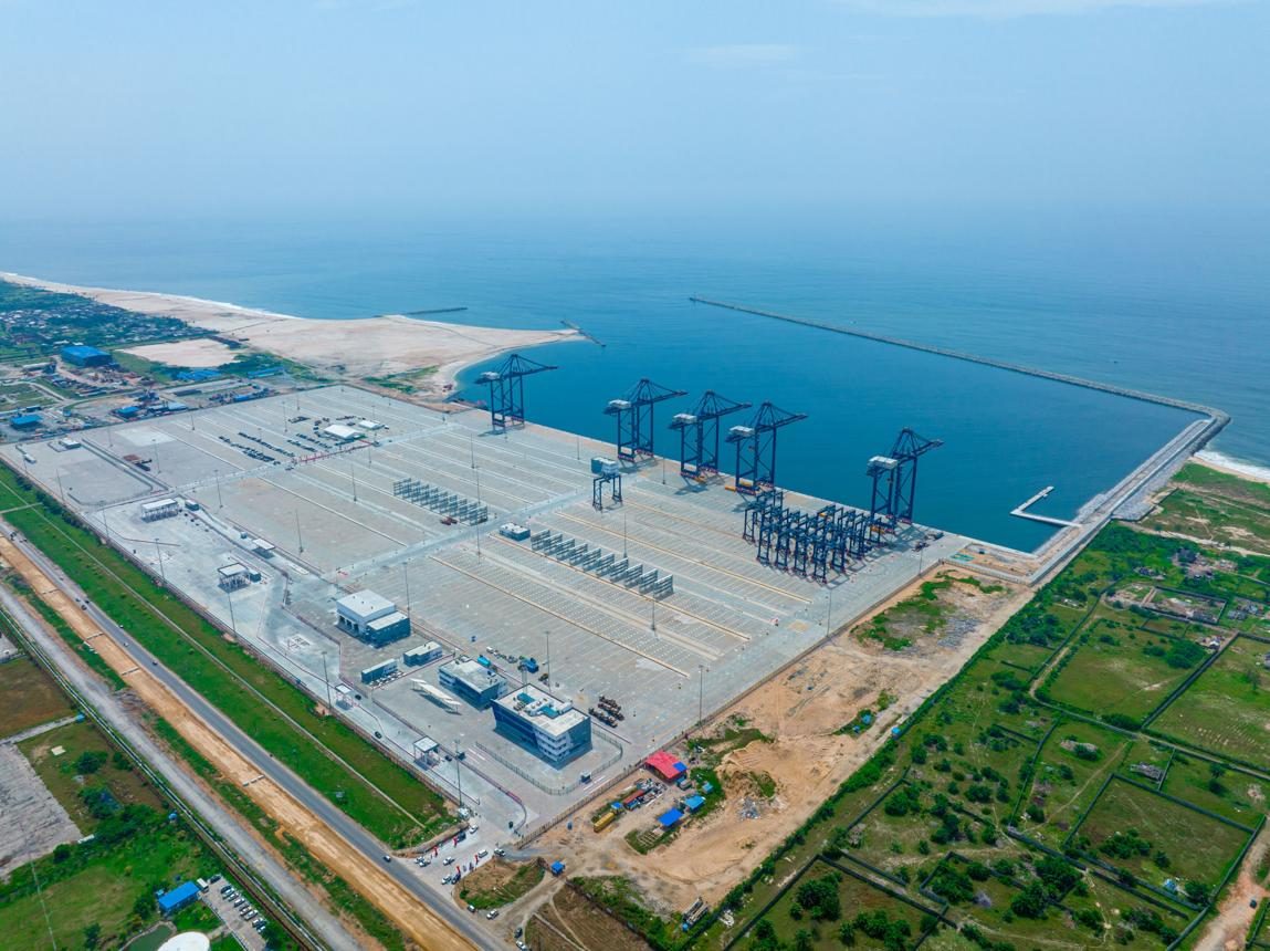 Aerial view of the Lekki Deep Sea Port