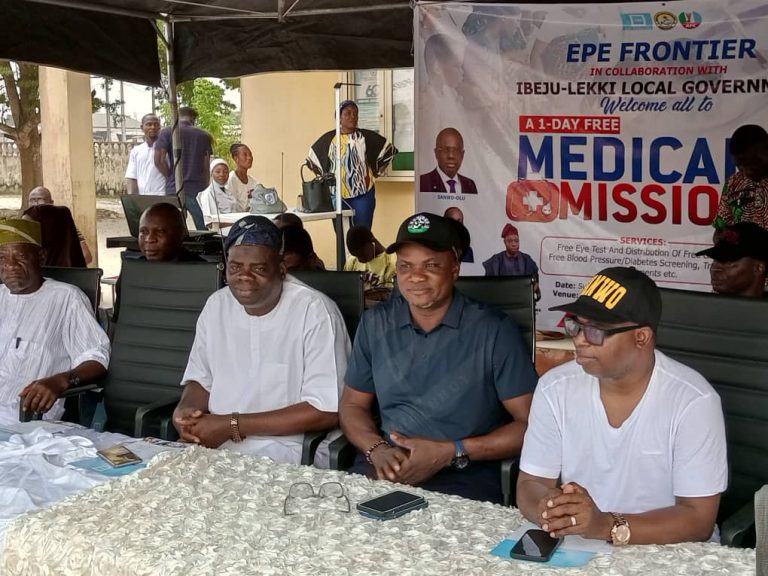 EPE FRONTIER MAIDEN FREE MEDICAL MISSION: MAYOR OLOWA LAUDS MOTIVE