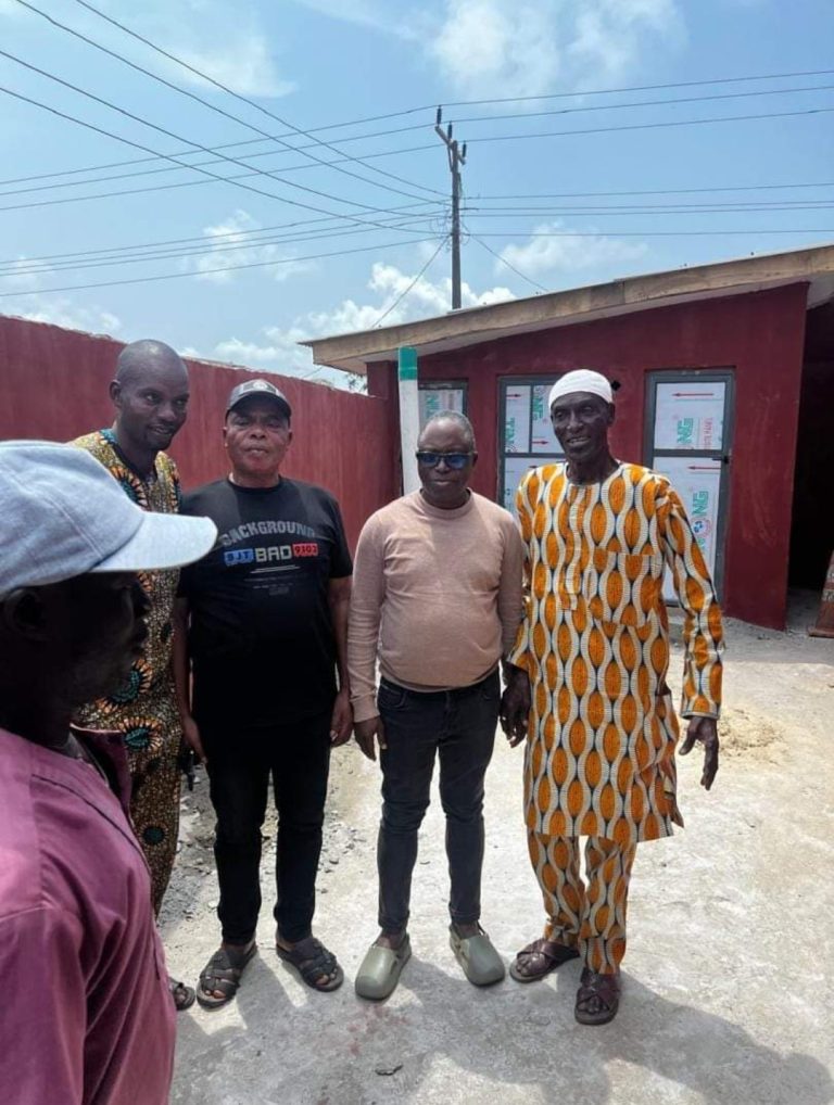 Hon. Olowa handover renovated property to Baba matego after water tank collapse